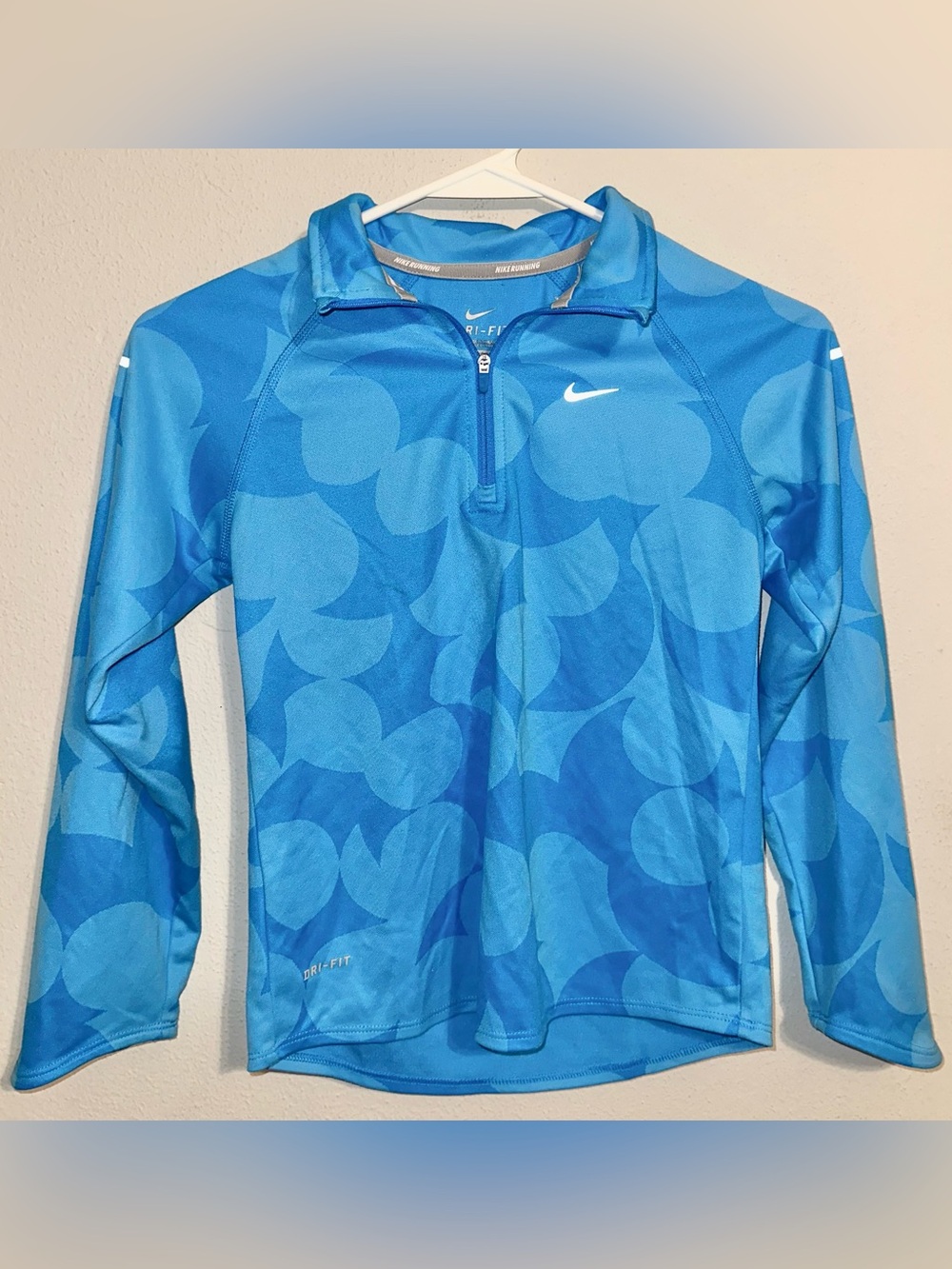 Nike Kid’s Dri-FIT Blue Long Sleeve Shirt
